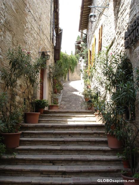 Postcard A quiet staircase