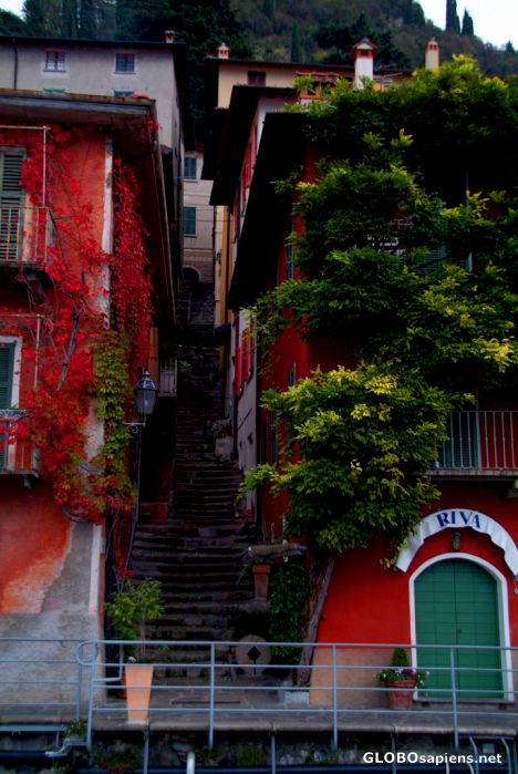 Postcard Varenna - old part, alley 3
