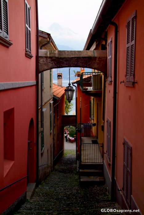 Postcard Varenna - old part, alley 6