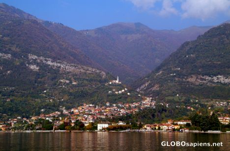 Postcard Argegno - general view