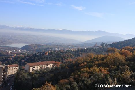 Postcard Narni, the mountains