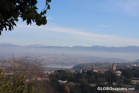 Postcard Narni, the mountains