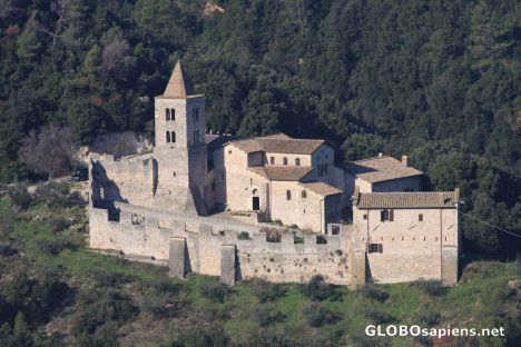 Postcard Abbey San Cassiano