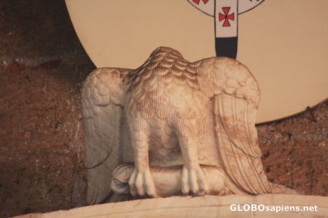 Postcard detail of the cathedral