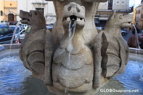 Postcard fountain in the main square