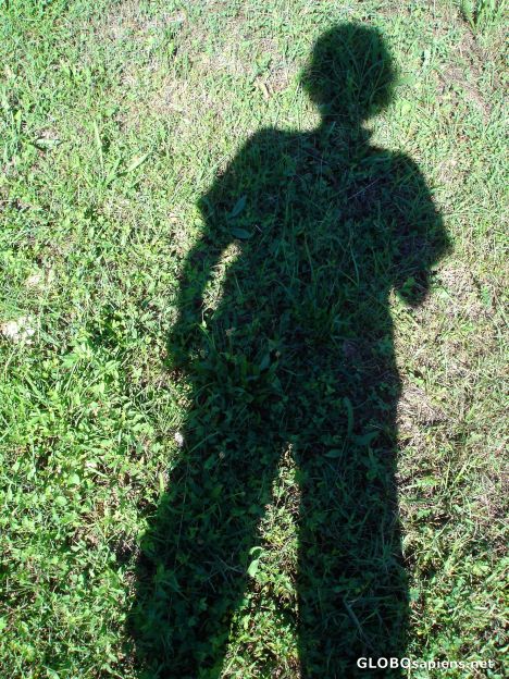 Postcard Shadow man 2