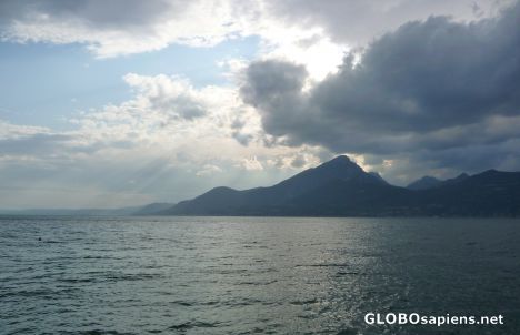 Postcard Dark clouds from the North ...