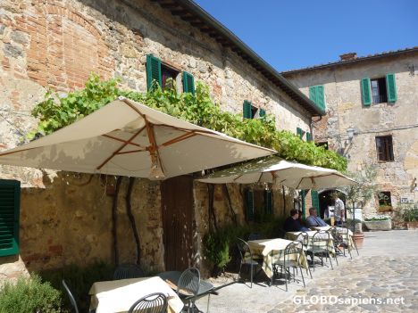 Postcard Time for some pasta e vino