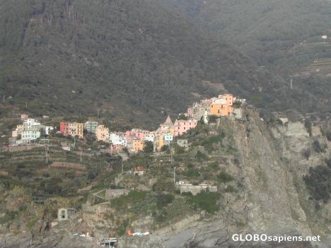 Postcard Cliff side town at the Cinque Terre