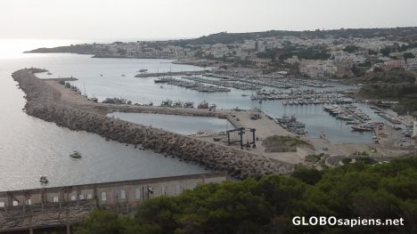 Postcard Santa Maria di Leuca from the hill