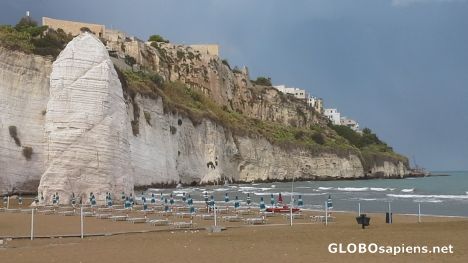 Limestone cliff of Vieste