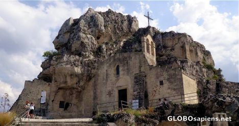 Postcard Church in the rock