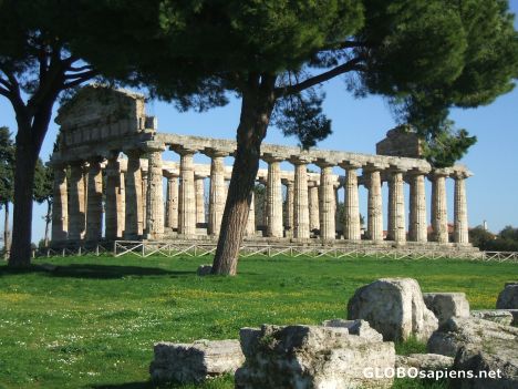 Postcard Ruin in Paestum