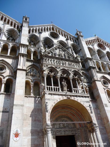 Postcard Front facade of the cathedral -