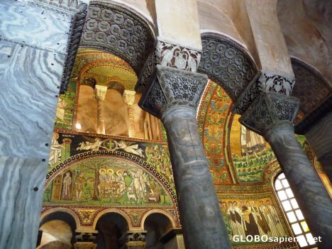 Postcard The famous wall mosaics