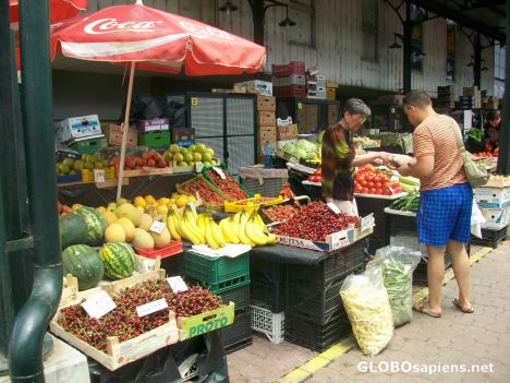 Postcard All organic produce , great prices Live like a kin