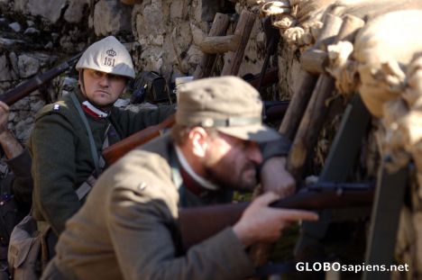 Postcard Life in the trenches.