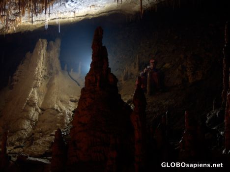 Postcard Inside the new cave of Villanova.