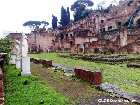 Postcard House of the Vesta Virgins