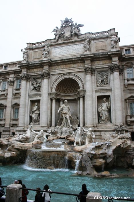 Postcard Trevi fountain