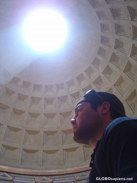 Postcard The Natural Sunlight Flooding into the Pantheon