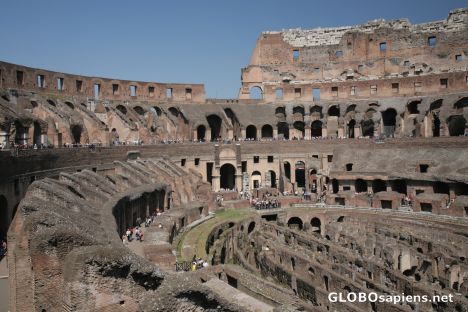 Postcard Panoramic view of the colloseum