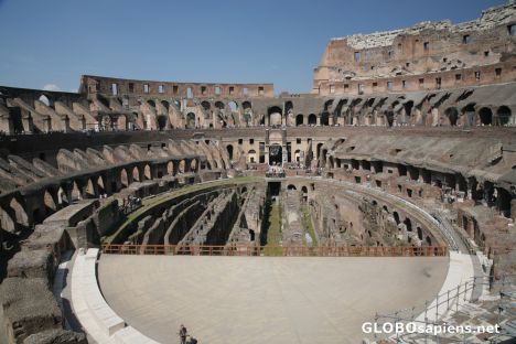 Postcard Panoramic view of the Colloseum