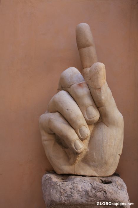 Postcard finger