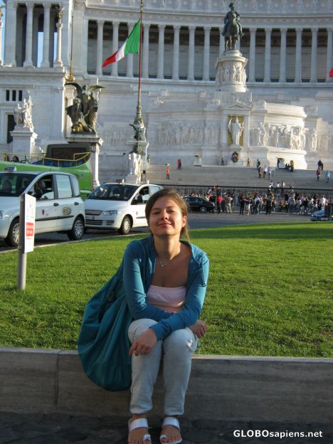 Postcard Piazza Venezia in Rome