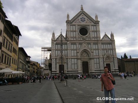 Postcard Facade of the Basilica di Santa Croce