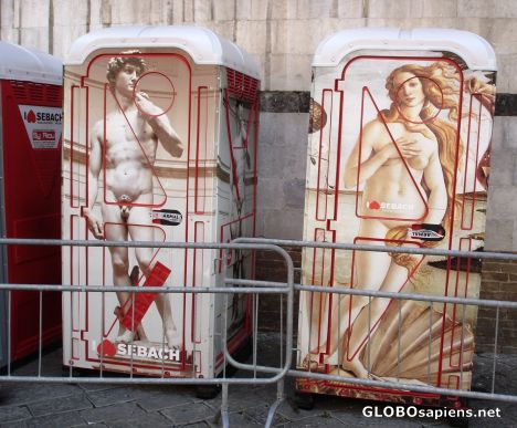 Postcard Even toilets are pretty