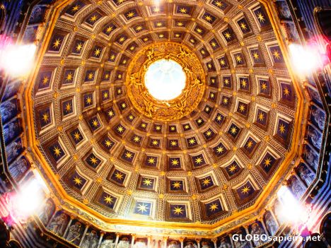 Postcard Starry nights in Siena -