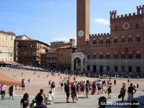 Postcard La Piazza del Campo -