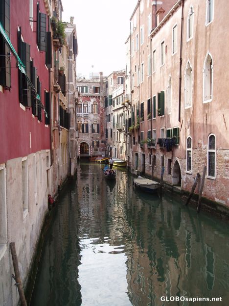 Postcard venice 'back street'