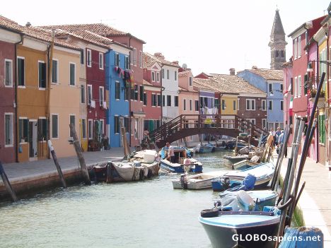 Postcard venice islands