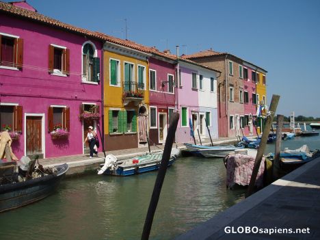 Postcard venice islands