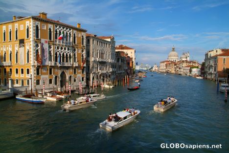Postcard Venice (IT) - the end of Canale Grande