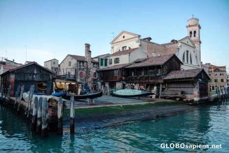 Postcard The old shipyard -