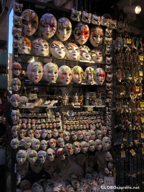 Postcard City of Masks