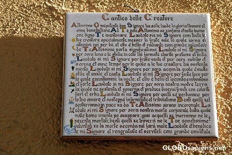 Postcard Canto delle Creature
