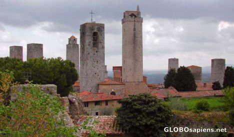 Postcard Italy. San Gimignano