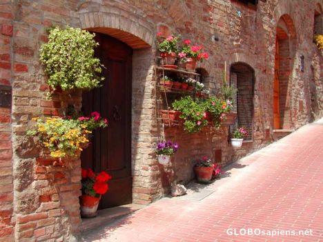 Postcard Italy. San Gimignano