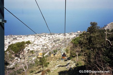 Postcard View from chairlift
