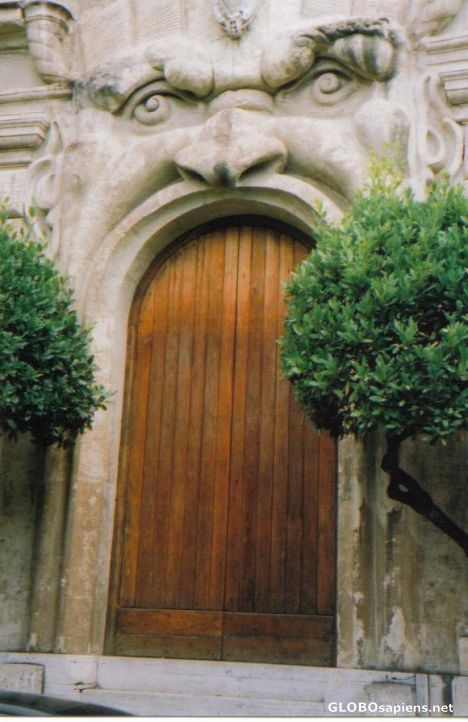 Postcard Scary Door