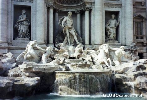 Postcard Fountain in Rome