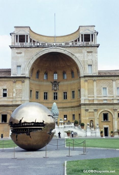 Postcard In the museum in the Vatican