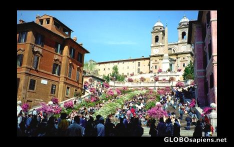 Postcard Spanish Steps, Rome