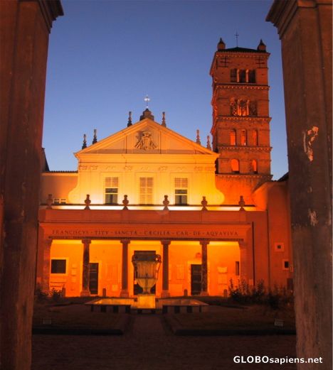 Postcard The church of S.ta Cecilia in Trastevere