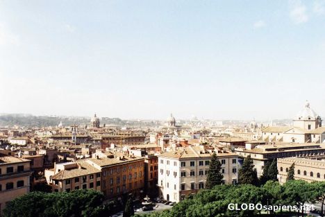 Postcard ROME from a hill