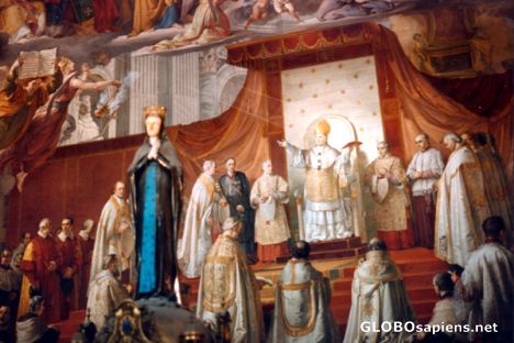 Postcard Mural in the Vatican Museums